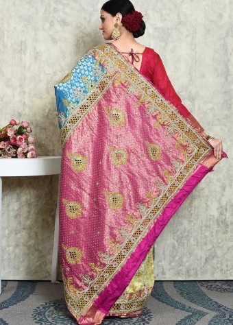 Pure Silk Saree In Multicolor  price in bangladesh