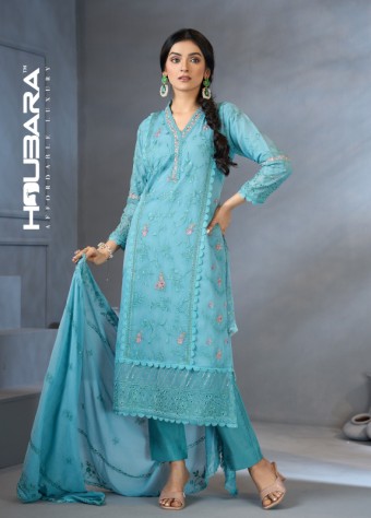 Floral Printed Sky Blue Georgette Salwar Kameez price in bangladesh